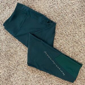AXS forest green workout leggings - XL